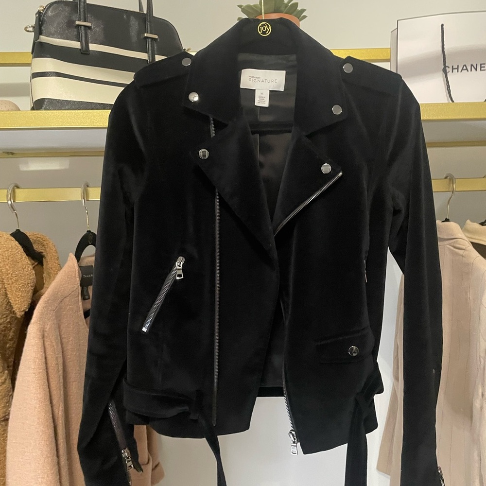 Nordstrom Velvet Black Moto Jacket